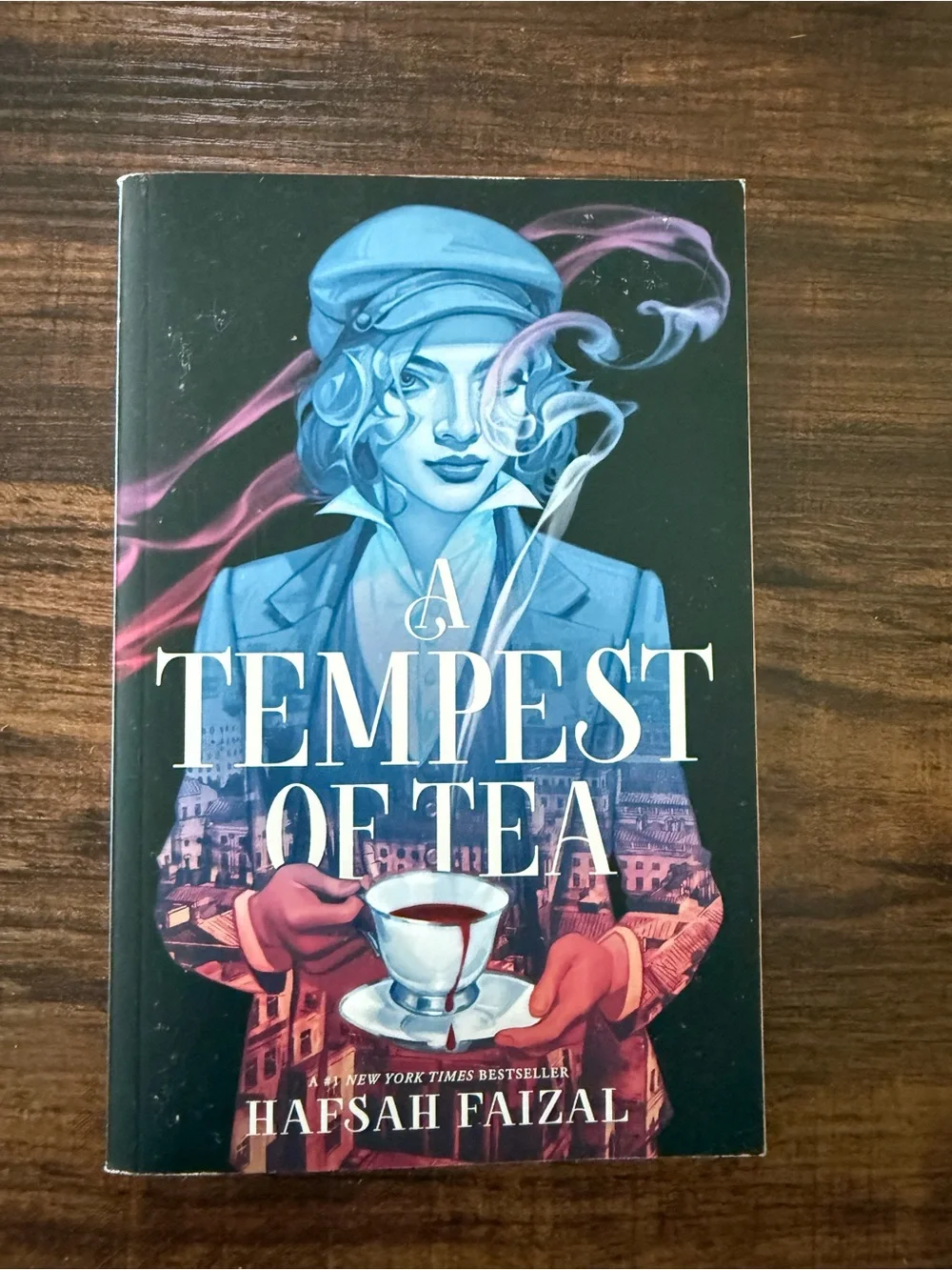 A Tempest of Tea by Hafsah Faizal - Illustrated Cover (Blue, Pink, Black)